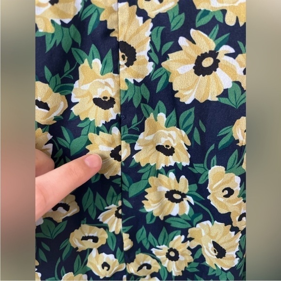 Lulu's Floral Inclusive Sunflower Puff Sleeve Mini Dress - Picture 8 of 12